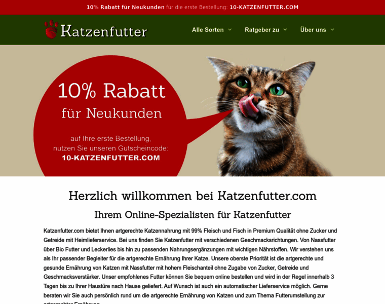 Katzenfutter.com thumbnail