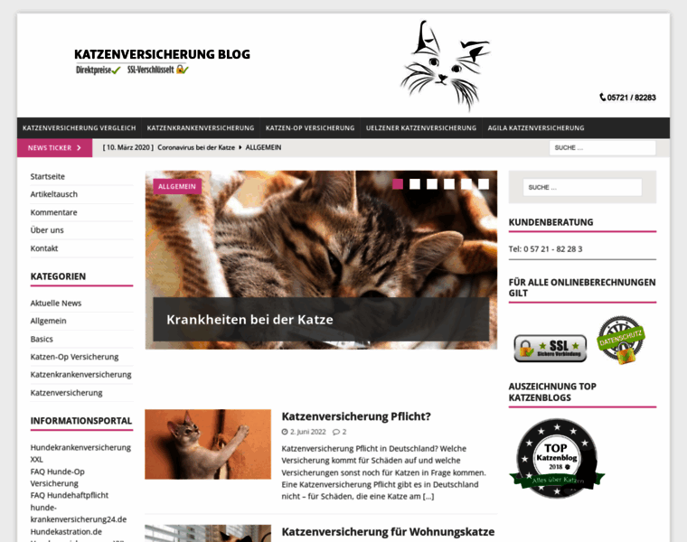 Katzenversicherung-blog.de thumbnail