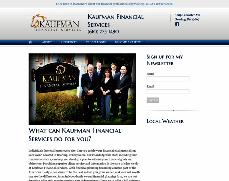 Kaufmanfinancial.com thumbnail