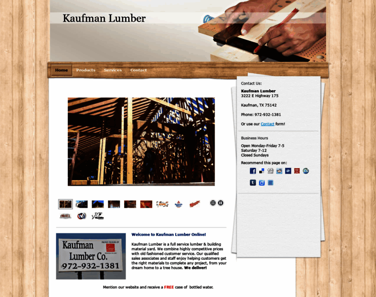 Kaufmanlumberco.com thumbnail