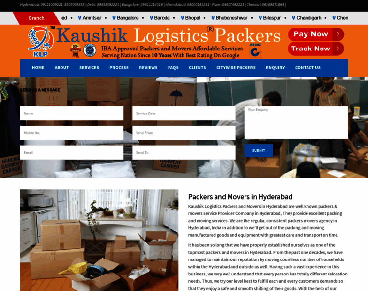 Kaushiklogisticspackers.in thumbnail