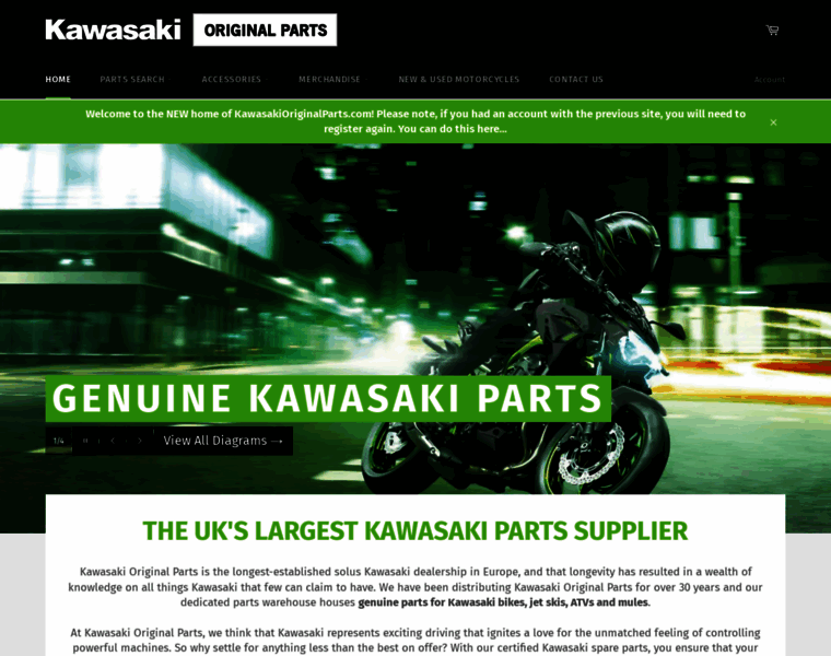 Kawasakioriginalparts.com thumbnail