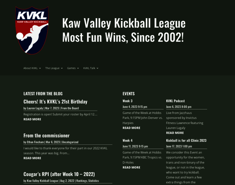 Kawvalleykickball.com thumbnail
