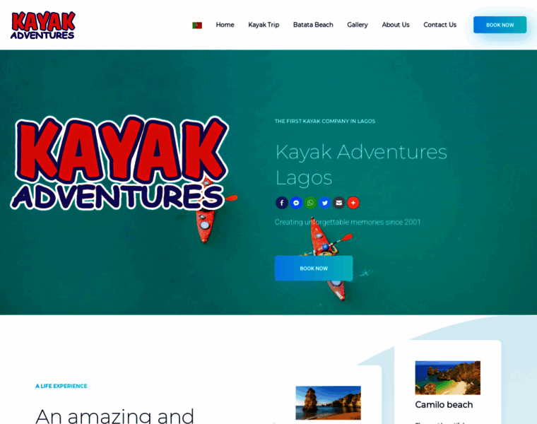 Kayakadventureslagos.com thumbnail