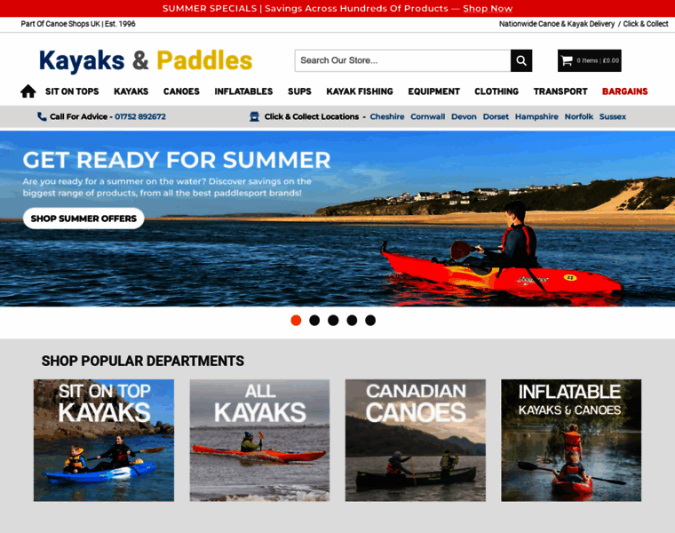 Kayaksandpaddles.co.uk thumbnail