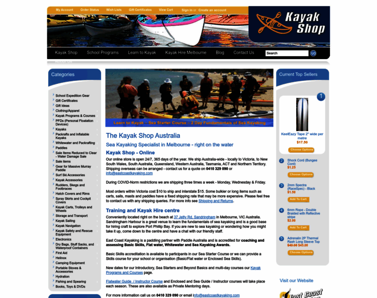 Kayakshopaustralia.com.au thumbnail