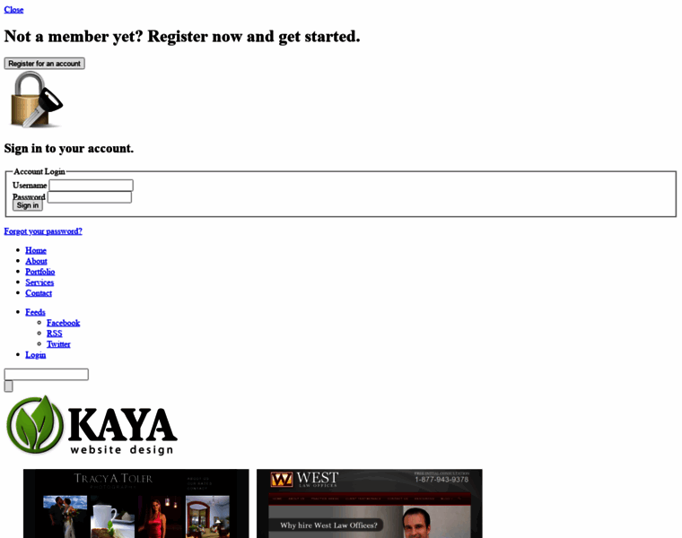 Kayawebsitedesign.com thumbnail