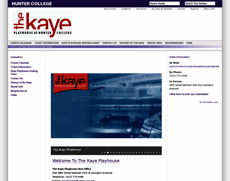Kayeplayhouse.hunter.cuny.edu thumbnail