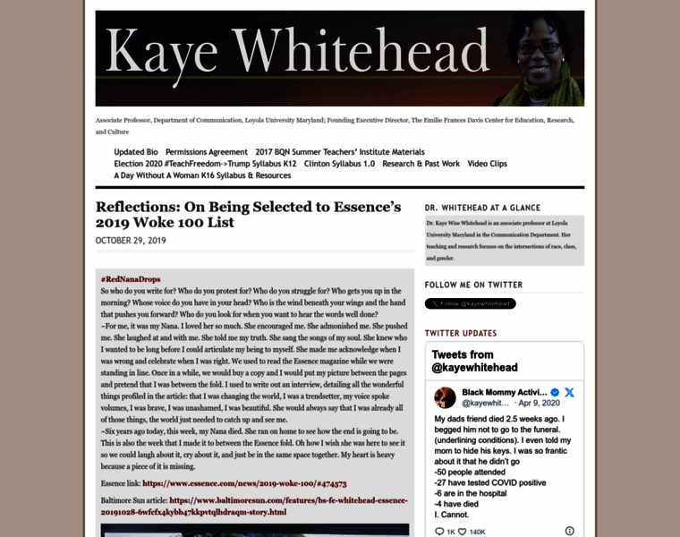 Kayewisewhitehead.com thumbnail