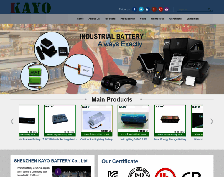 Kayo-battery.com thumbnail