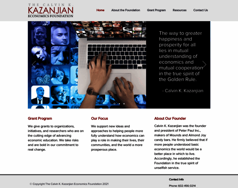 Kazanjian.org thumbnail