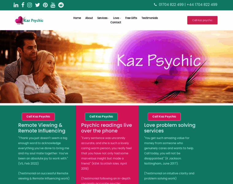 Kazpsychic.co.uk thumbnail