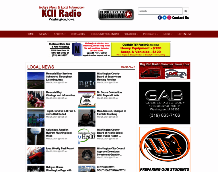 Kciiradio.com thumbnail