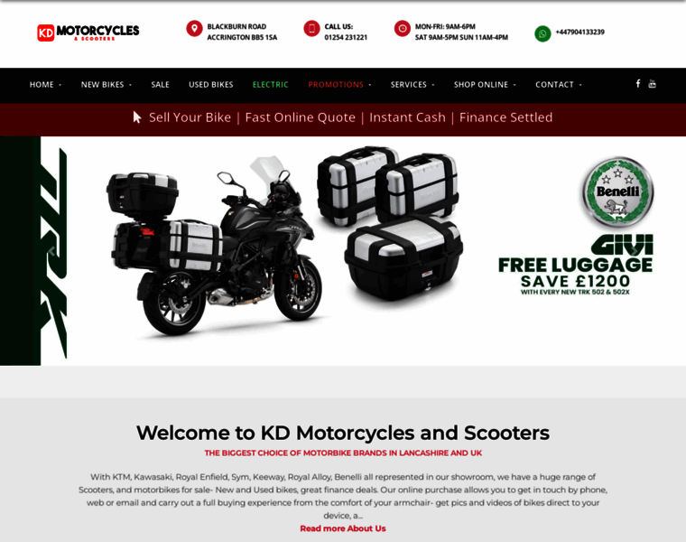Kdmotorcycles.co.uk thumbnail
