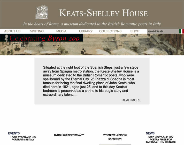 Keats-shelley-house.org thumbnail