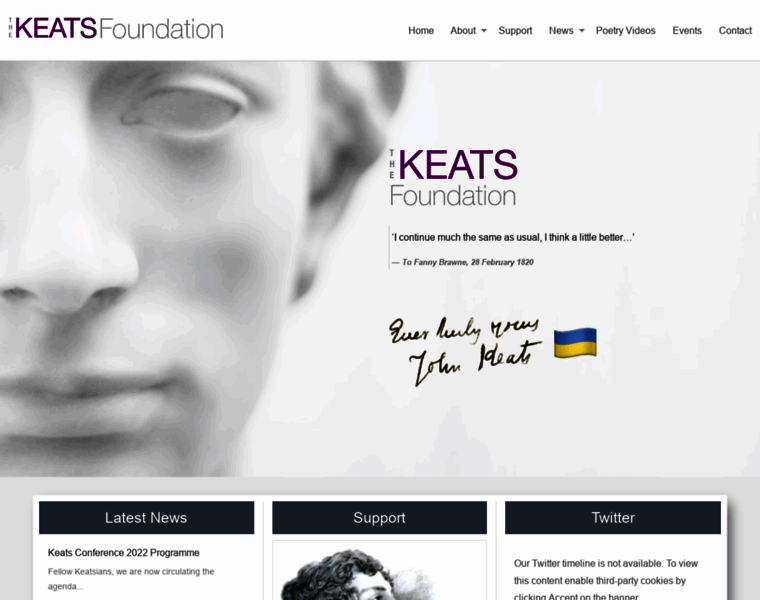 Keatsfoundation.com thumbnail