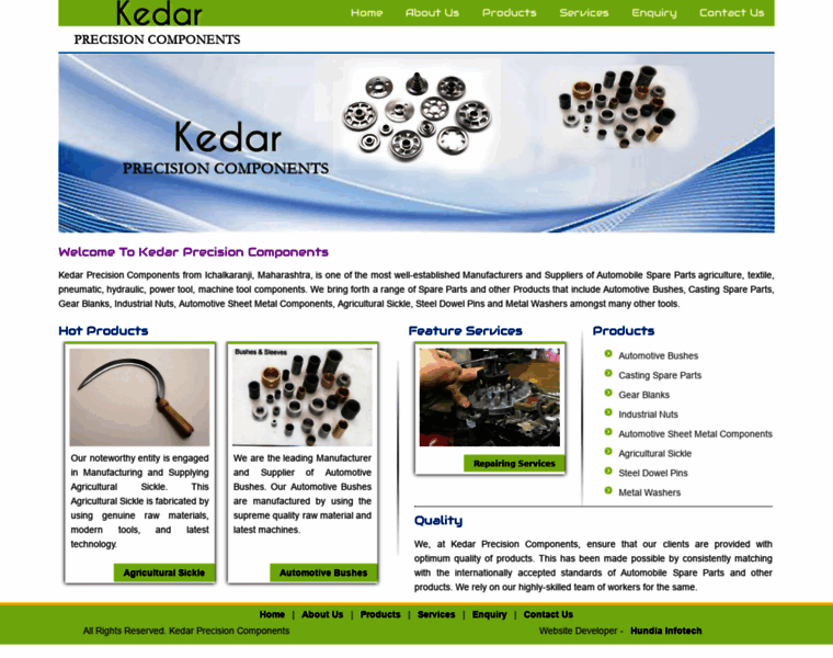 Kedarprecision.co.in thumbnail