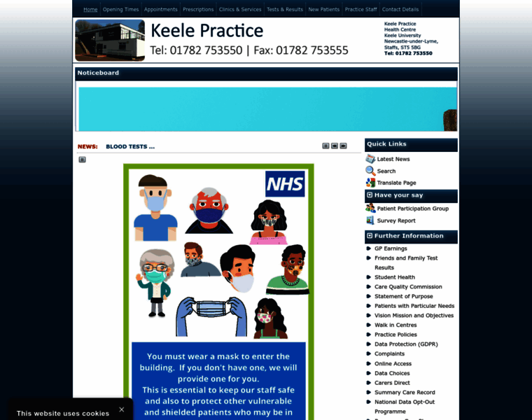 Keelepractice.co.uk thumbnail