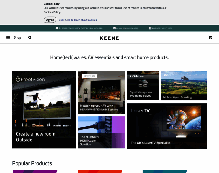 Keene.co.uk thumbnail