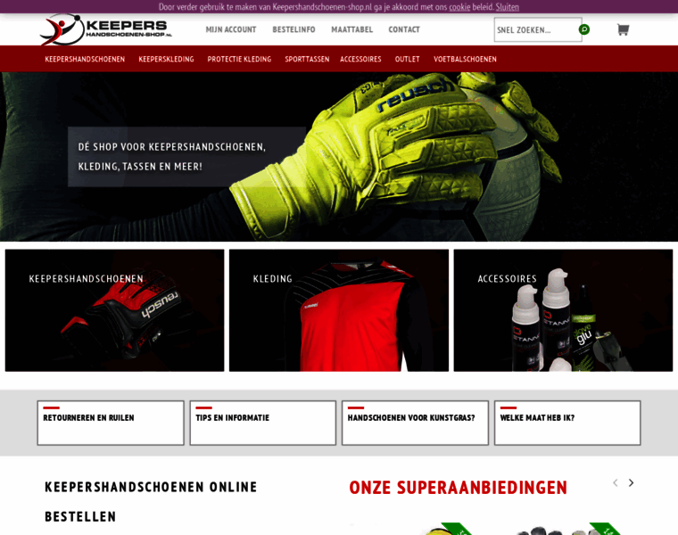 Keepershandschoenen-shop.nl thumbnail