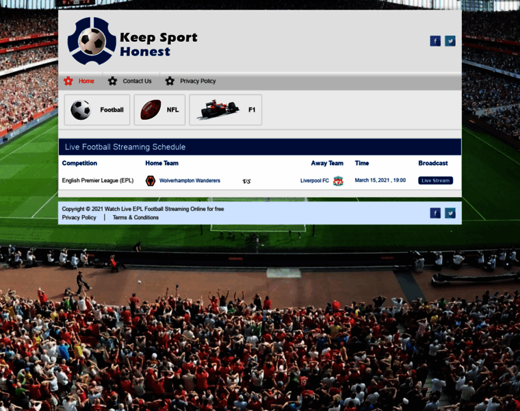 Keepsporthonest.net thumbnail