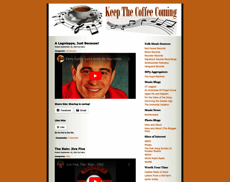 Keepthecoffeecoming.blog thumbnail