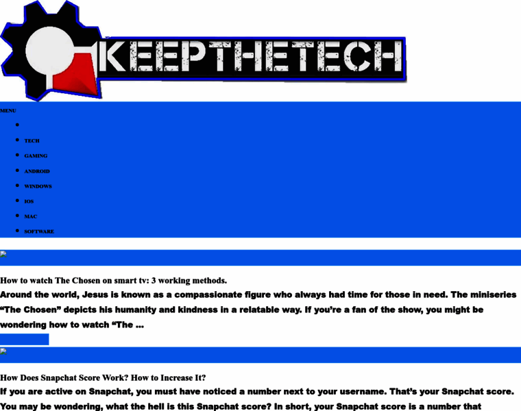 Keepthetech.com thumbnail