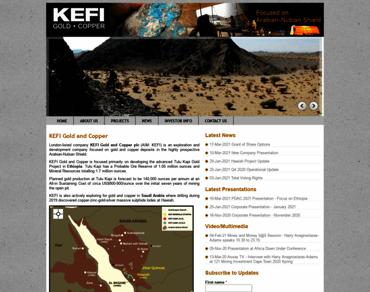 Kefi-minerals.com thumbnail