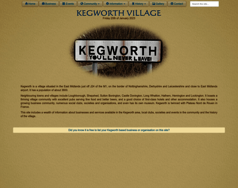 Kegworthvillage.com thumbnail