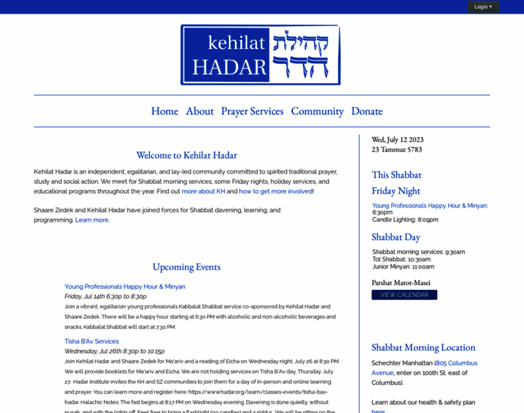 Kehilathadar.org thumbnail