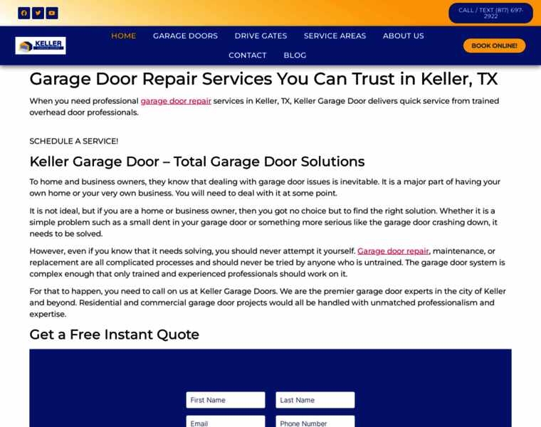 Kellertx-garagedoor.com thumbnail