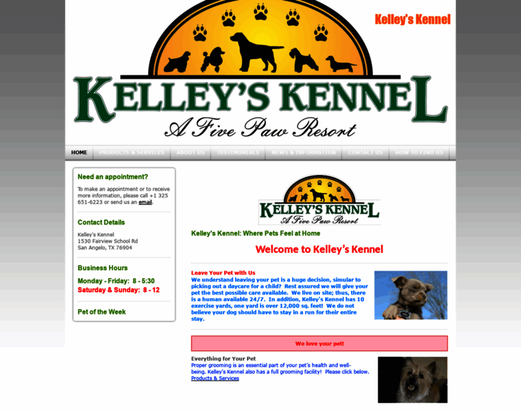 Kelley-s-kennel.com thumbnail