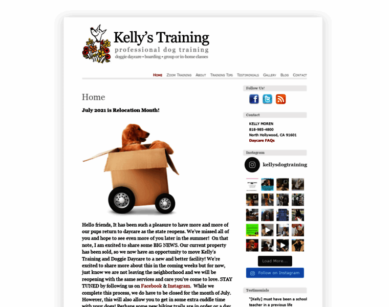 Kellysdogtraining.com thumbnail