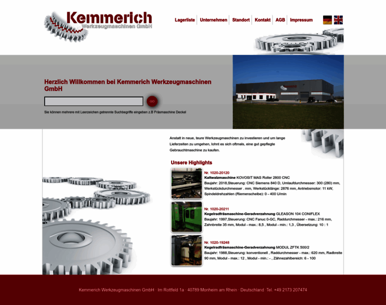 Kemmerich-maschinen.de thumbnail