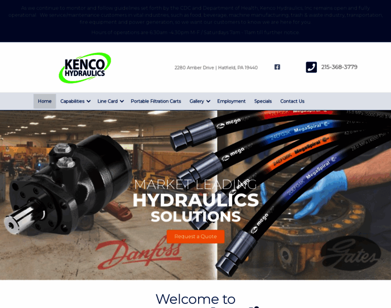 Kencohydraulics.com thumbnail