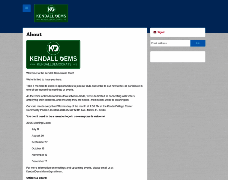 Kendalldemocrats.org thumbnail