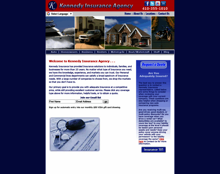 Kennedyinsurancemd.com thumbnail
