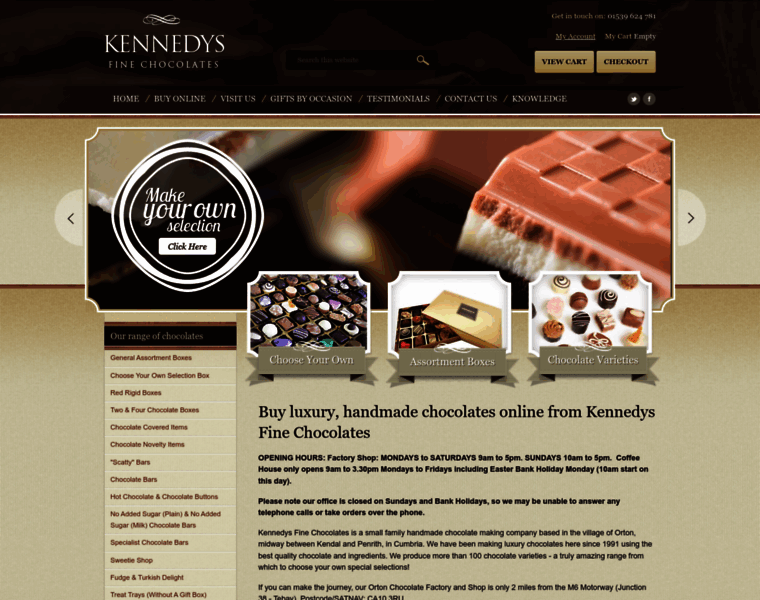 Kennedyschocolates.co.uk thumbnail