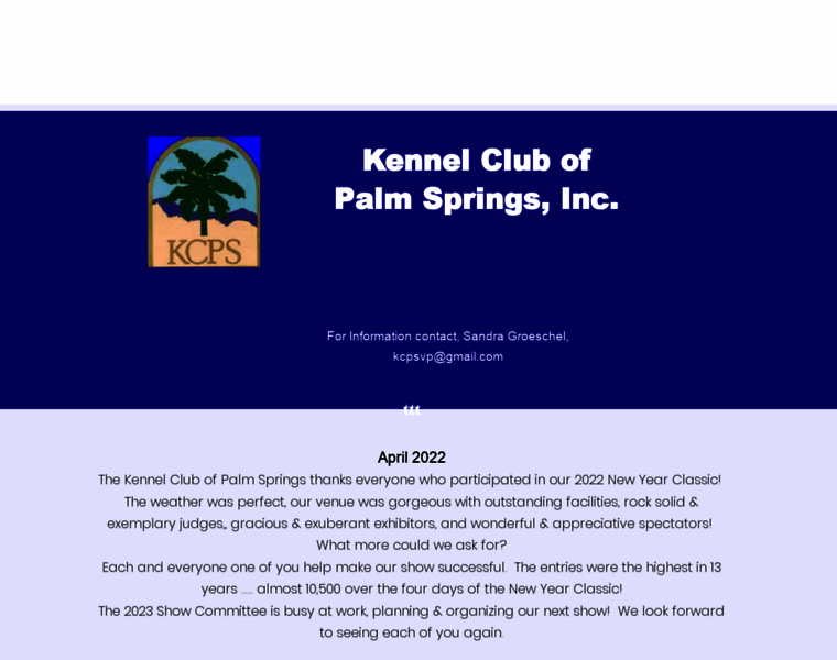 Kennelclubpalmsprings.org thumbnail