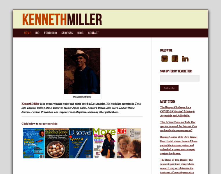 Kennethmiller.net thumbnail