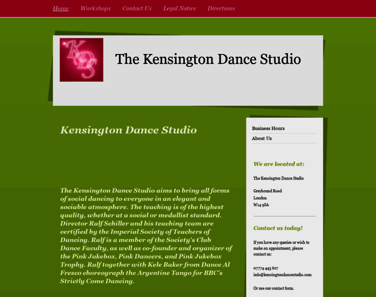 Kensingtondancestudio.com thumbnail