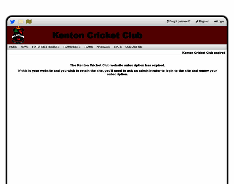 Kentoncricketclub.co.uk thumbnail