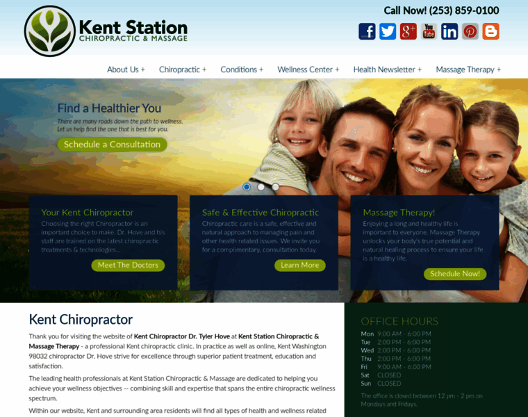 Kentstationchiropractic.com thumbnail
