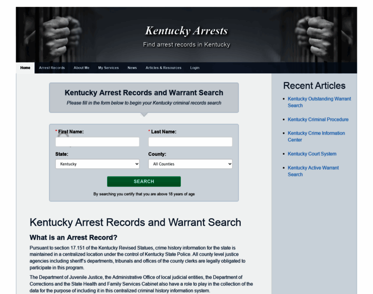 Kentuckyarrests.org thumbnail