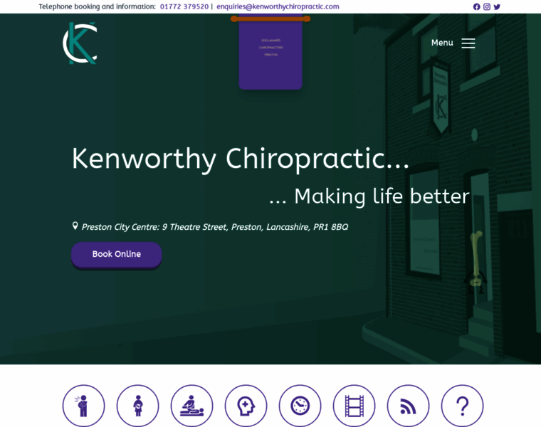 Kenworthychiropractic.com thumbnail