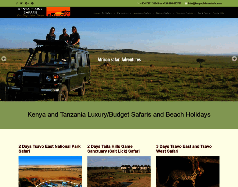 Kenyaplainssafaris.com thumbnail