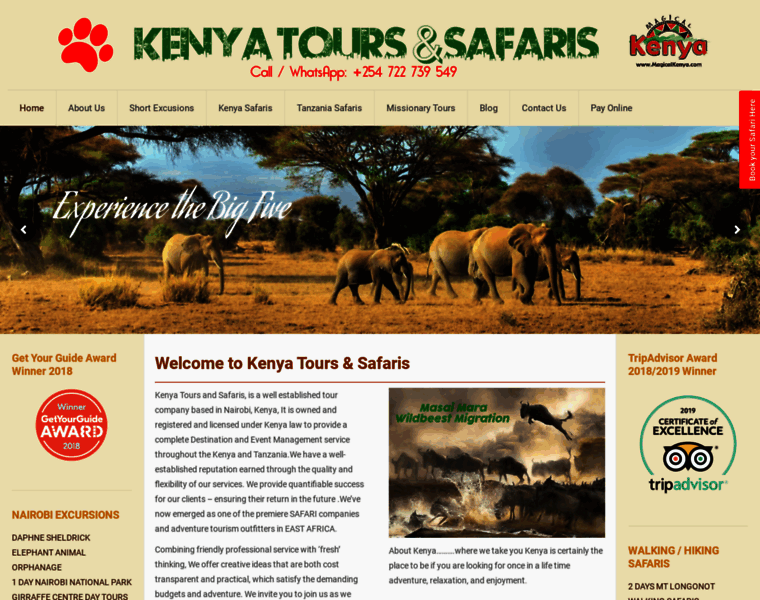 Kenyatoursandsafaris.com thumbnail