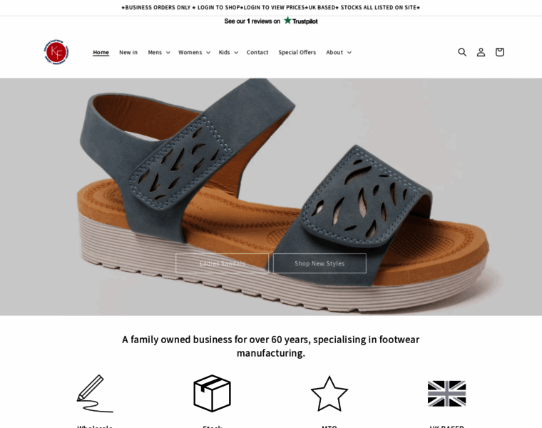 Kenyonsfootwear.co.uk thumbnail
