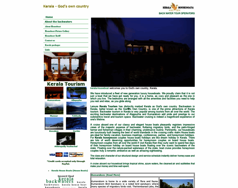 Kerala-houseboat.com thumbnail