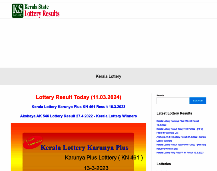 Keralastatelotteryresults.in thumbnail